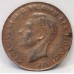 AUSTRALIA 1938 . ONE 1 PENNY . ERROR . FAULTY PLANCHET